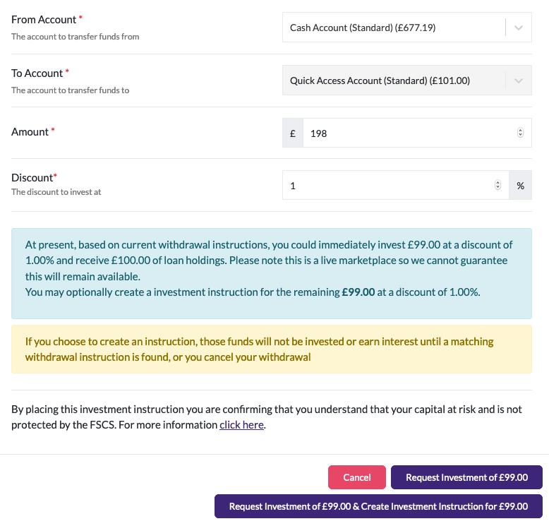 Investing from your Cash Account