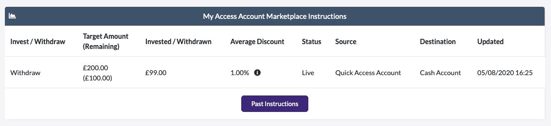 Access Account Marketplace instructions